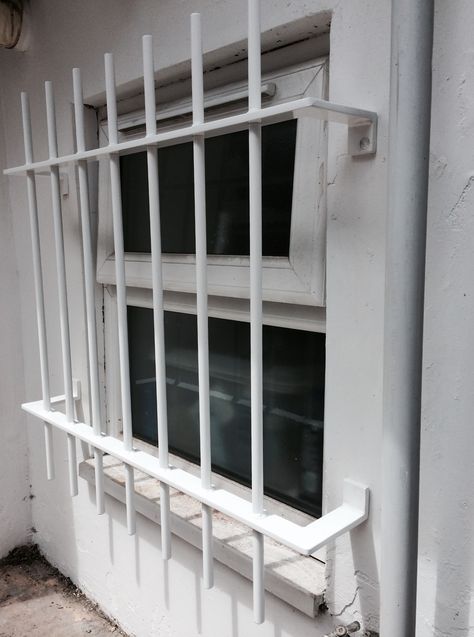 Bars For Windows Security, Burglar Bars Window Ideas, Grill Balcony, Window Grills, Modern Window Grill, Home Window Grill Design, Burglar Bars, Window Grill Design Modern, House Window Design