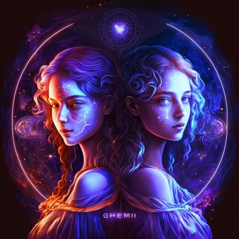 Gemini Art Goddesses, Gemini Goddess, Art Goddesses, Gemini Art, Alchemy Art, Zodiac Signs Gemini, Zodiac Art, Gemini Zodiac, White Art