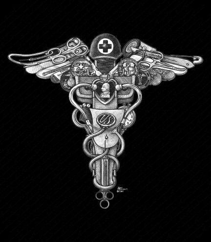 Emergency Tattoo Ideas, First Responder Tattoo Ideas, Fallen Soldier Tattoo, Paramedic Tattoo, Healthcare Tattoo, Ems Tattoos, Soldier Tattoo, Navy Corpsman, Army Medic