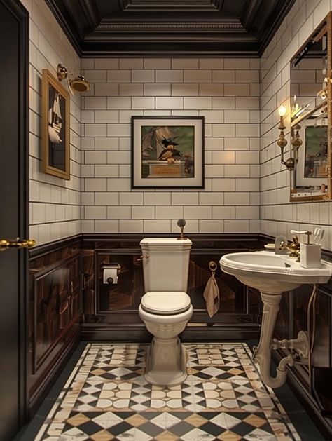 Modern Toilet Styles and Decor Ideas Traditional Toilet Design, Toilet Styles, Toilet Rooms, Modern Toilets, Vintage Inspired Bathroom, Toilet Ideas, Vintage Toilet, Restaurant Bathroom, Victorian Modern