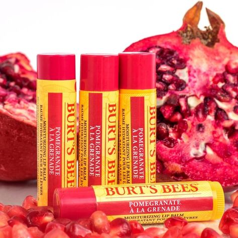 Burt's Bees on Instagram: "Feel refreshed this new year with Pomegranate Lip Balm 💕⁠ Have you tried this flavour yet?⁠ ⁠ 🐝 Pomegranate oil is rich in antioxidants known to help prevent skin damage. ⁠ ⁠ ⁠ #burtsbeesuk #lipcareproducts #winterlipcare #lipbalmcollection #lipcareroutine #burtsbees" Pomegranate Lip Balm, Burts Bees Chapstick, Lip Balm Collection, Pomegranate Oil, Lip Care Routine, Burt's Bees, Burts Bees, Have You Tried, Damaged Skin