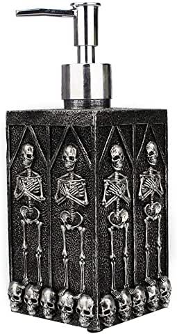 Amazon.com: skull toothbrush holder Toilet Room Decor, Hand Soap Dispenser, Halloween Kitchen, Dark Style, Lotion Bottle, Lotion Dispenser, Gothic Decor, Halloween Accessories, Bathroom Supplies