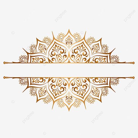 gold vintage frame for title with mandala islamic invitation wedding card Wedding Card Luxury, Islamic Invitation, Gold Vintage Frame, Mandala Wedding Invitation, Invitation Wedding Card, Mandala Wedding, Mandala Logo, Mandala Png, Wedding Invitation Vector