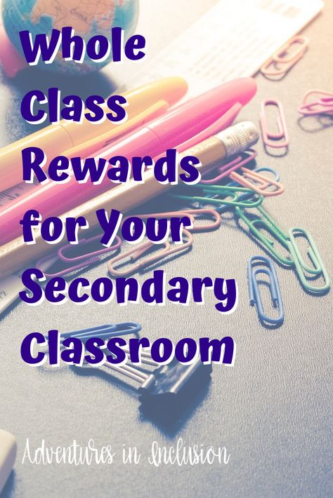 Whole Class Rewards for Your Secondary Classroom | Middle School | High School | Inclusion | PBIS | Teacher Blogger | Adventures in Inclusion Class Incentives Middle School, Classroom Middle School, Choir Classroom, Whole Class Rewards, Class Rewards, Class Incentives, Classroom Observation, Prize Ideas, Classroom Awards