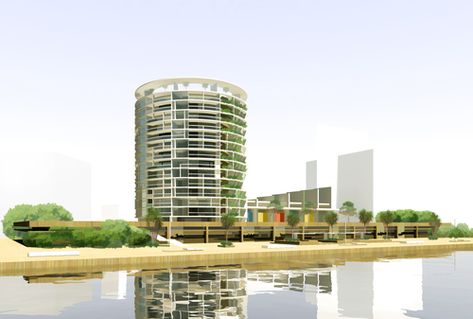 Circular Apartment, Round Architecture, Melbourne Docklands, 3 Bedroom Apartment, Apartment Complexes, Leaning Tower Of Pisa, Bedroom Apartment, Skyscraper, Multi Story Building