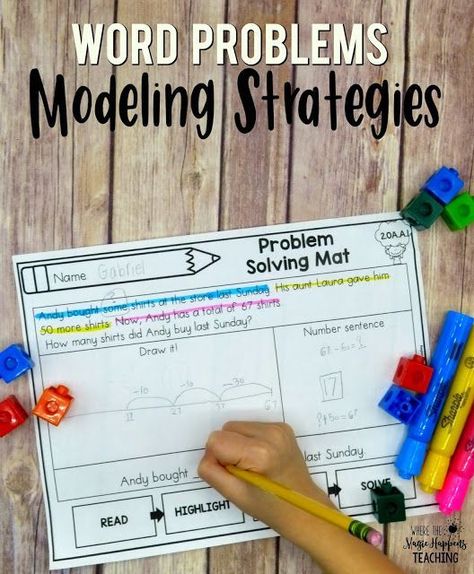 This post outlines problem solving basics and strategies for students in K-2. It includes FREE word problem posters, word problem anchor charts, and explanations. #wordproblems #wherethemagichappensteaching One Step Word Problems 2nd Grade, Teach Boxes, Word Problems For 2nd Grade, Word Problem Anchor Chart, Addition Anchor Charts, Educational Leader, Math Problem Solving Strategies, Teaching Word Problems, Math Basics