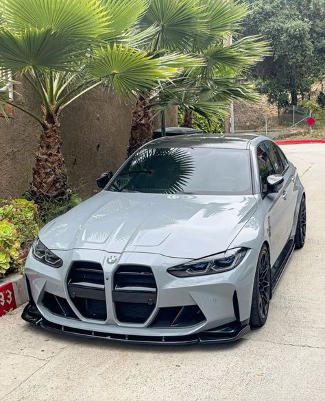 If you like the BMW 3-series, you'll likely love the M3. The hot-rodded 3er has a long history of providing pulse-pounding performance and strain-your-neck-muscles handling—and the 2025 model is no different. A brilliant twin-turbo inline-six pounds out as much as 523 horsepower and can snap off a 2.8-second 60 mph time. With its sportiest drive mode settings activated, the M3 can carve up canyon roads for hours without breaking a sweat—although its driver is sure to feel the burn. A sweet six-s Bmw M3 G80 Competition, Bmw M3 Competition, Bmw G80 M3, M3 Competition, Bmw G80, M4 Competition, G80 M3, Bmw M Series, Luxury Car Garage