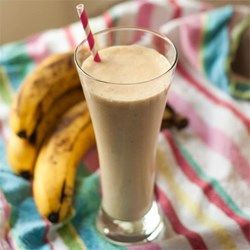 Peanut Butter Banana Smoothie - Allrecipes.com /I used one large banana and did 3/4 what they called for for the rest of the stuff Bedtime Smoothie, Peanut Butter Banana Smoothie Recipe, Lactation Smoothie, Chiquita Banana, Paleo Snack, Peanut Butter Banana Smoothie, Breakfast Low Carb, Banana Smoothie Recipe, Breastfeeding Foods