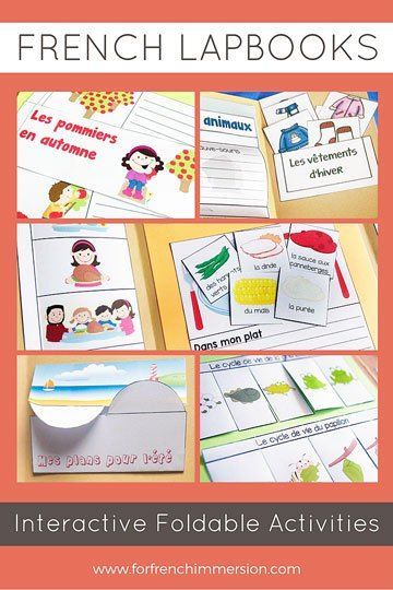 French Lapbooks: des dossiers interactifs en français. Interactive activities for notebook and lapbooks. French Interactive Notebooks, French Immersion Resources, French Teaching Resources, French Activities, French Education, Core French, French Classroom, French Immersion, Foreign Language Learning