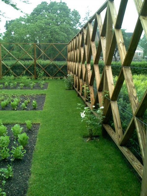 The Landscape Designer Is In: Elegant Deer Fencing, Hamptons Edition - Gardenista Fenced Vegetable Garden, Diy Garden Fence, Deer Fence, Diy Fence, Fence Decor, Vegetable Garden Design, Backyard Fences, Kew Gardens, Garden Fencing