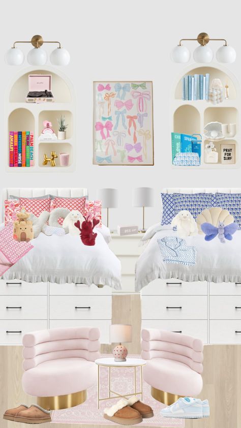 #preppy #bedroom #bedroominspo #preppypink #preppyblue #preppyroom #rollerrabbit #dorm #fyp Shuffles Room, Preppy Bedroom, Chill Room, Room Inspo, Connect With People, Your Aesthetic, Creative Energy, Room Decor, Energy