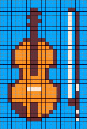 Alpha pattern #32781 | BraceletBook Plus Sign, Native Beading Patterns, Graph Paper Drawings, Tiny Cross Stitch, Hama Beads Design, Stitching Cards, Violin Music, Music Instrument, Diy Perler Beads