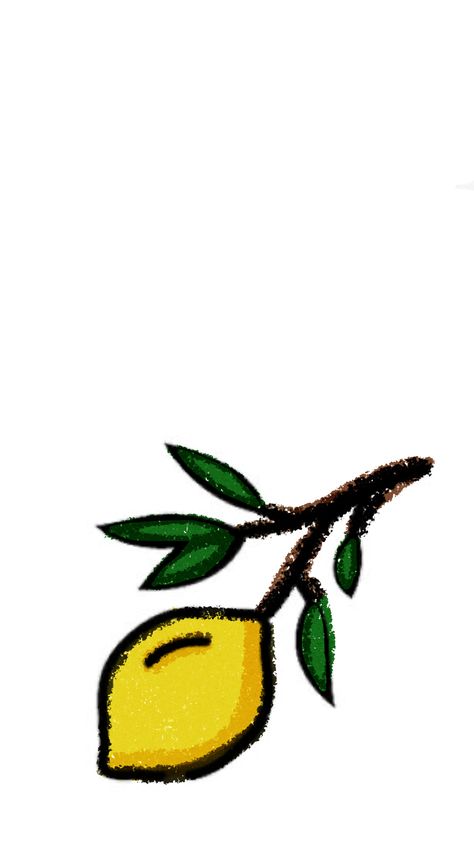 simple and cute Lemon Drawing, Easy Drawings, I Shop, Lemon, Doodles, Wallpapers, Fashion Outfits, Drawings, Glass