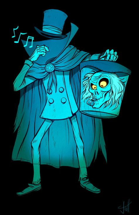 Hatbox Ghost Disney Haunted Mansion Art, Disneysea Tokyo, Hatbox Ghost, Haunted Mansion Halloween, Haunted Mansion Disneyland, Ghost Art, Disney Rides, Disney Haunted Mansion, Film Disney