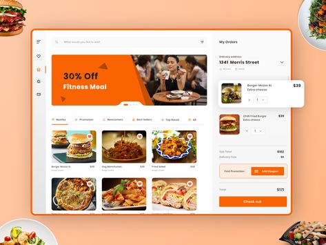 Food Delivery Website, Food Website Design, Dessert Restaurant, Food Ordering App, Food Delivery Business, Food Web Design, Food Delivery App, Restaurant Website, Ui Design Website