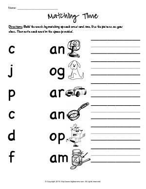 Onset And Rime Activities Free, First Then Next Finally Worksheet, Onset And Rime Activities, Onset And Rime Worksheets Free, Onset And Rime, Onset And Rimes Activities, Onset Rime Activities Kindergarten, Matching Worksheets, Word Building