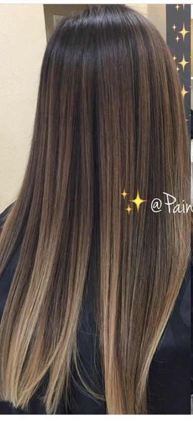 Highlights Brown Hair Balayage, Balayage Straight Hair, Brown Straight Hair, Black Hair Balayage, Best Hair Color, Brown Hair Inspo, Hair Color Streaks, Kadeřnické Trendy, Brunette Hair With Highlights