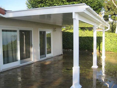 Vinyl Solid Patio Cover Design Ideas, Pictures | Vinyl Concepts Vinyl Patio Covers, Ideas Terraza, Aluminum Patio Covers, Covered Patio Design, Recessed Lights, Patio Covers, Patio Cover, Pergola With Roof, Covered Pergola