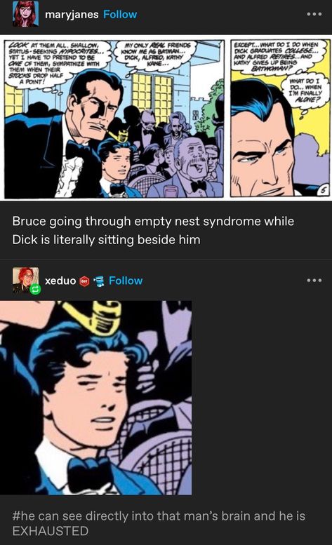 Green Arrow And Batman, Bat Brothers Fanart, Bat Family Memes, Batmobile Comic, Batfamily Memes, Batman And Robin Comic, Nightwing Funny, Batman And Nightwing, Nightwing Art