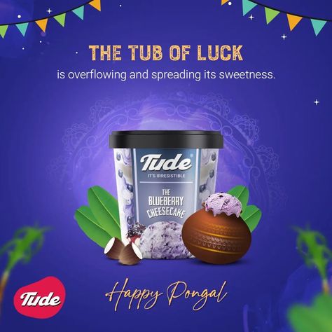 This Pongal, may our lives overflow with prosperity and happiness. Happy Pongal.🌴🌴 #tude #tudeicecreams #icecream #Tudelicious #icecreamlover #dessertlove #desserts #tudeicecream #liveatudelife #dessertlove #desserts #Pongal #PongalFestival #FestivalsOfIndia Pongal Creative Ads, Happy Pongal, Product Animation, Festivals Of India, Blueberry Cheesecake, Creative Ads, Ads Creative, Design Inspiration, Quick Saves