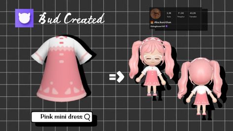 #budcreate #bud #clothes Bud Create Game, Bud Outfit Ideas Game, Game Bud, Bud Game, Cookbook Design, Clothes Outfit, Create Outfits, Pink Mini Dresses, Animal Crossing