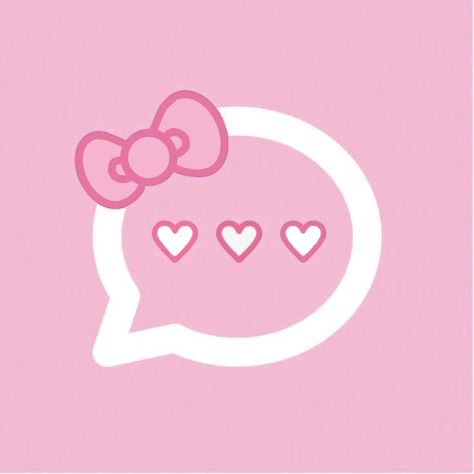 Hello Kitty Messages Icon, Pink App Icons Aesthetic Hello Kitty, Pink Reddit Icon, Icon Pictures For Apps, Hello Kitty Iphone Icons, Pokemon Go App Icon, Hello Kitty Phone Layout, Youtube Pink Icon, Hello Kitty Icons Pink