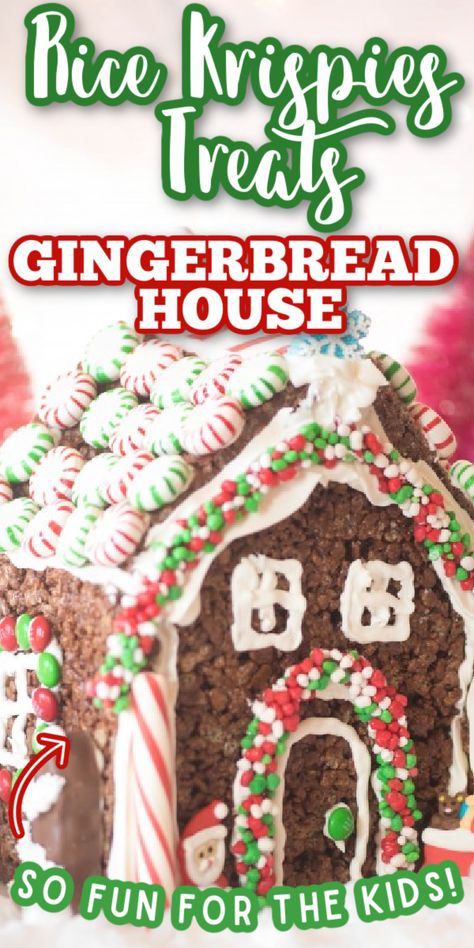 Rice Krispie Gingerbread House, Gingerbread House Decorating Ideas, Holiday Desert Recipes, Treats For Christmas, Spice Cookie Recipes, Gingerbread House Decorating, Gingerbread House Recipe, House Decorating Ideas, How To Make Gingerbread