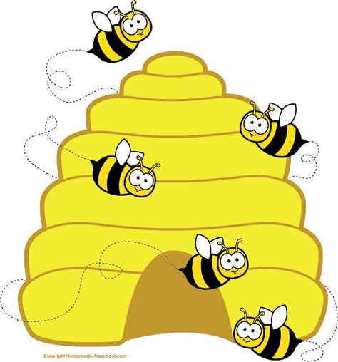 Honey bee clipart image cartoon honey bee flying around honey 2 Beehive Pictures, Rainbow Montessori, Honey Bee Cartoon, Bees Hive, Bee Themed Classroom, Bee Classroom, Bee Printables, Bee Images, Bee Drawing