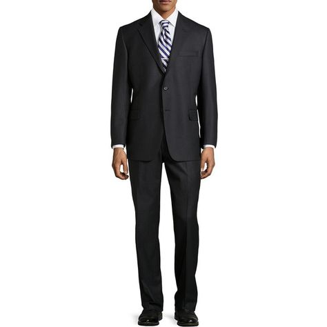 Hickey Freeman Classic-Fit Two-Piece Worsted Wool Suit ($524) ❤ liked on Polyvore featuring men's fashion, men's clothing, men's suits и black Suit Pant, Suit Black, Men's Suits, Wool Suit, Clearance Sale, Mens Suits, Men's Clothing, Neiman Marcus, Men's Fashion