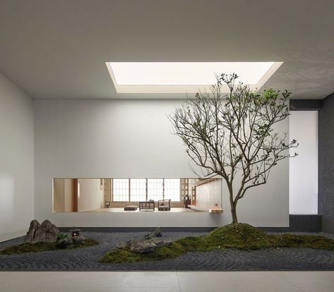 Chinese Tea Room, Wood Cafe, Guiyang, Zen Garden Design, Japan Architecture, Architecture Model House, Lobby Design, Japanese Interior, Garden Landscape Design