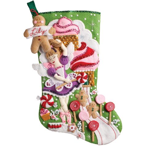 Bucilla Felt Kits, Bucilla Stocking, Felt Stocking Kit, Christmas Stocking Kits, Craft Projects For Adults, Diy Stockings, Felt Christmas Stockings, Christmas Stockings Diy, Felt Stocking