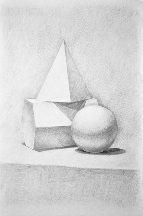 Pyramid Drawing Geometric Shapes, Academic Drawing Object, Geometric Figures Drawing, Prism Drawing, Pyramid Drawing, Unity Photography, Traditional Study, 3 Dimensional Shapes, Drawing Traditional