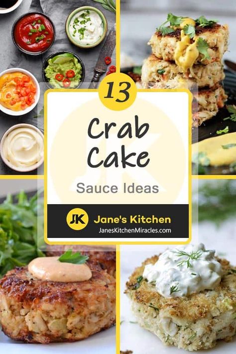 Crab Cake Sauce: 13 Sauce Choices to Make a Regional Classic Shine - Jane's Kitchen Crab Cake Dipping Sauce, Crab Cake Sides, Seafood Extravaganza, Cake Sauce, Crab Cake Sauce, Sauce Ideas, Lobster Cake, Cocktail Sauce Recipe, Dips Recipes