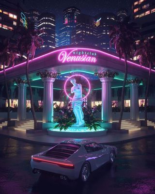 All Posts • Instagram 80s Club Aesthetic, Pink Vaporwave, Vaporwave Room, David Statue, Nightclub Aesthetic, Nightclub Design, Purple Neon, New Retro Wave, Vaporwave Aesthetic