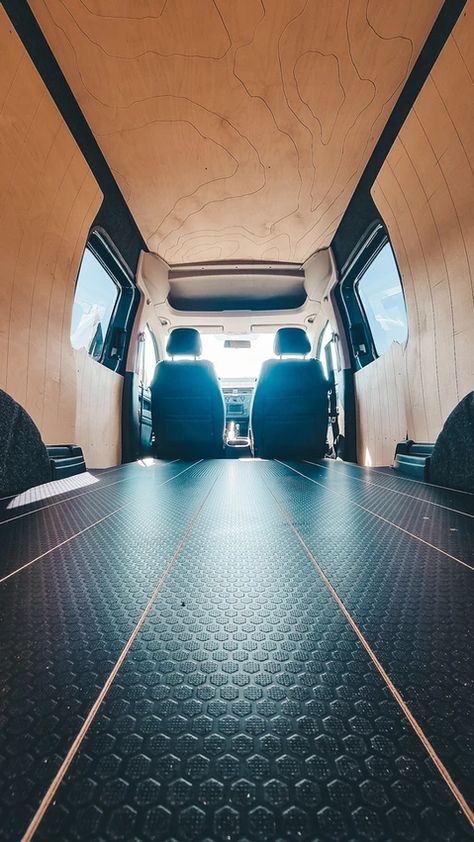 Vw Caddy Interior Ideas, The Ply Guys, Campervan Flooring Ideas, Vw Caddy Conversion, Vw Caddy Maxi Life, Vw Caddy Tuning, Campervan Kitchen, Van Insulation, Camper Flooring