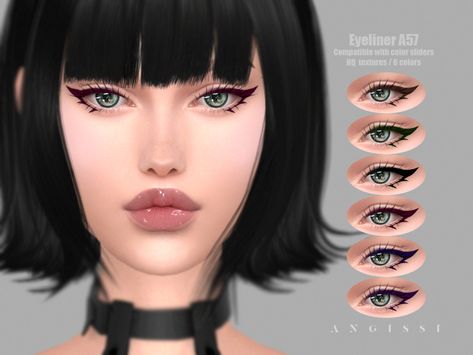 Sims 4 Cc Eyeliner, Sims 4 Cc Goth, Sims 4 Hair Male, Makeup Cc, Sims 4 Cc Makeup, Sims 4 Cc Skin, Sims 4 Cc Folder, Sims 4 Dresses, Sims 4 Characters