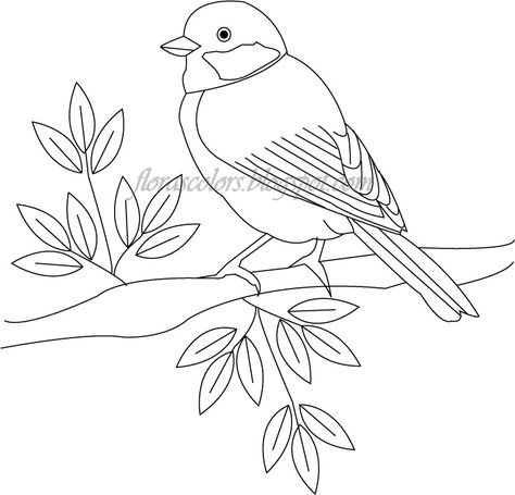 Flora's Colors: Free Hand Embroidery Pattern --- Bird on a Tree Bird Embroidery Pattern, Crewel Embroidery Patterns, Hand Embroidery Patterns Free, Crewel Embroidery Kits, Floral Embroidery Patterns, Hand Embroidery Projects, Bird Embroidery, Embroidery Patterns Free, Hand Embroidery Pattern