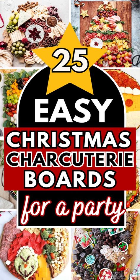 Cute and simple Christmas charcuterie board ideas, like fruit platters, Christmas veggie trays, meat and cheese snack boards and dessert charcuterie boards for your bring a board party, or make ahead Christmas appetizers for your potluck or holiday dinner party. Charcuterie Board Holiday Parties, Christmas Veggie Tray Holiday Parties, Christmas Platter Ideas Finger Foods, Christmas Charcuterie Board Ideas Holidays, Christmas Platter Ideas, Finger Foods Christmas, Party Trays Ideas Food Platters, Easy Christmas Charcuterie Board, Charcuterie Board Holiday