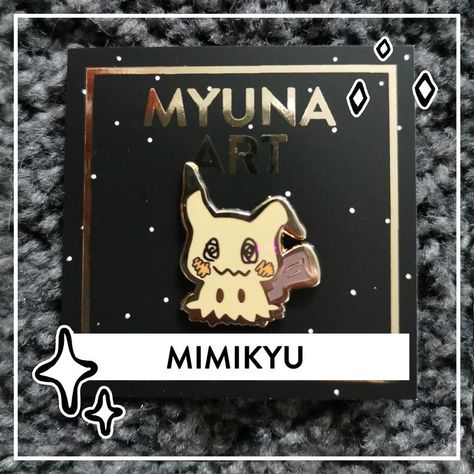 Shiny Mimikyu, Shiny Gyarados, Pokemon Mimikyu, Diy Crafts For Teen Girls, Crafts For Teens To Make, Enamel Pin Collection, Pokemon Pins, Painted Rocks Kids, Rock Painting Ideas Easy