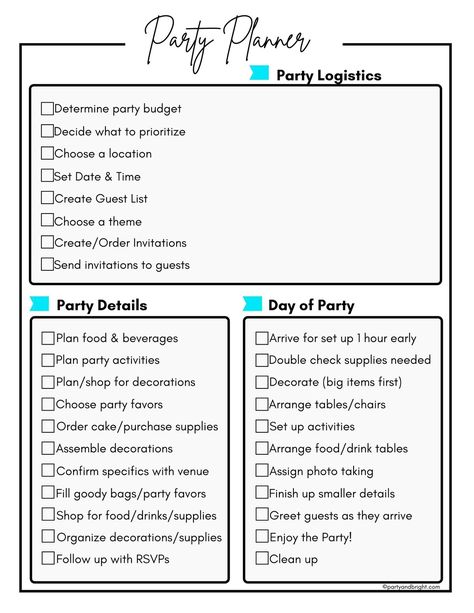 Prep Checklist, Planning A Party, Party Prep, Budget Party, Party Checklist, Order Cake, Detailed Plans, Safari Party, Drink Table