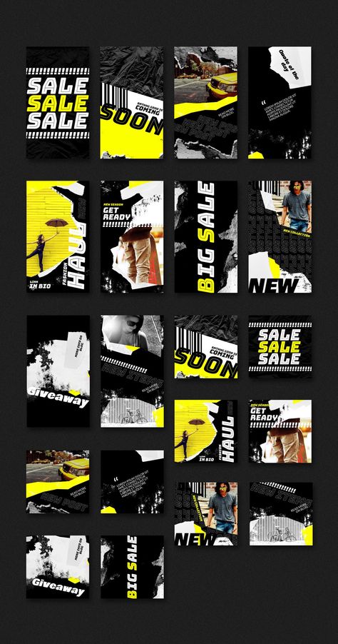 Grunge Elements, Graphisches Design, Desain Editorial, Mode Grunge, Mode Instagram, Instagram Template Design, Timeline Design, Typography Poster Design, Dark Mode