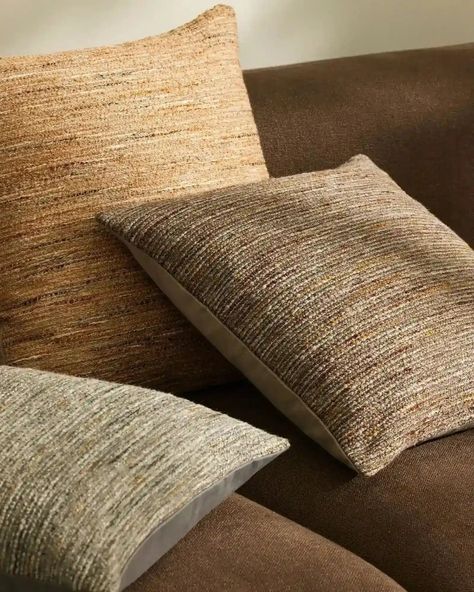 Bringing a combination of dry and soft bouclé yarns, Vista is a timeless cushion with a unique and visually appealing finish — perfect for adding interest and textural satisfaction.Trending in colour, Mineral is a warm, two-toned grey — reminiscent to the tones found in rocks. With a textural nature, Vista’s beautifully spaced dyed weave gives an organic structure and will sit wonderfully with plains and patterns in all seasons.Choose from cover only, a polyester insert, or upgrade to our feathe Linen Candle, Organic Structure, Towel Rug, Feature Chair, Earthy Style, Japandi Interior, Bedroom Cabinets, Boucle Yarn, Office Sofa