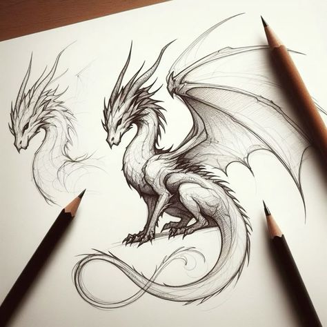 Dragon Pencil Drawings Easy, Dragon Art Drawing Easy, Christmas Dragon Drawing, Dragon Pictures Drawings, Dragon Drawing Sketches Realistic, Dragon Sketch Easy, Dragon Drawing Sketches, Dragon Drawing Easy, Dragon Hoards