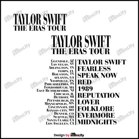 Taylor Swift Eras Tour Svg Free, Taylor Swift Eras Tour Svg, Taylor Swift Eras Tour Logo, Taylor Swift Svg Free, Eras Tour Dates, Taylor Sift, Invitation Card Diy, Taylor Swift Svg, Cricut Gifts