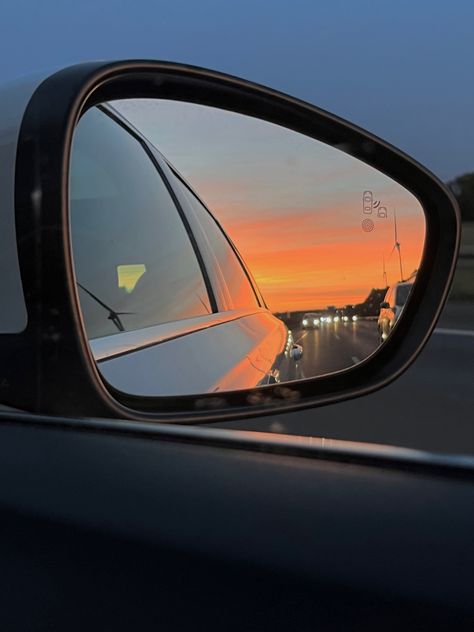 Insta post idea sunset red light red sky pink cute pretty romantic car rear view mirror car photo shoot trendy la los angeles Car Photo Shoot, Sunset Red, Rear Mirror, Sky Pink, Car Photo, Insta Post, Pink Sunset, Phone Background, Red Sky