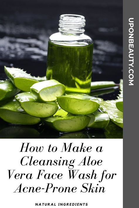 Face Wash Recipe, Aloe Vera Face Wash, Diy Face Wash, Homemade Face Wash, Aloe On Face, Aloe Vera Face, Natural Face Wash, Acne Face Wash, Diy Acne