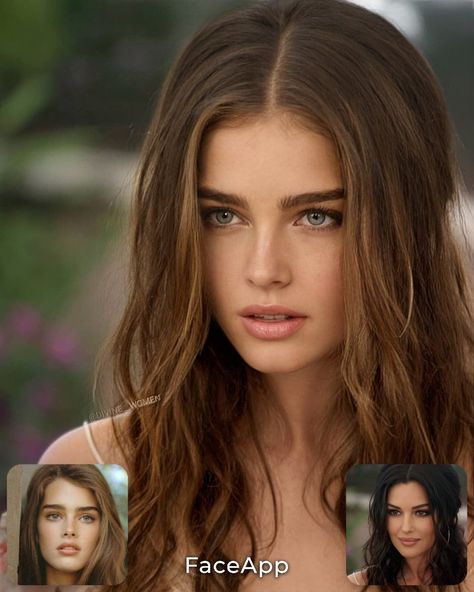 Green Eyed Actresses, Faceapp Morphing Celebrities, Faceapp Celebrities, Victoria's Secret Aesthetic, Asian Makeup Looks, Face App, Celebrity Style Icons, Celebrity Halloween Costumes, Alt Girls