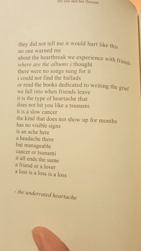 A poem from Rupu Kaur's "the sun and her flowers". A poem about friend breakups, platonic love, friendship. Poem About Platonic Love, Friendship Quotes Breakup Friends, Breakup In Friendship, Less Friends Quotes Friendship, Poems About Ex Friends, Poems About Loving Your Best Friend, Platonic Quotes Friendship, Poems About Loving A Friend, Poems About Being In Love With Your Best Friend