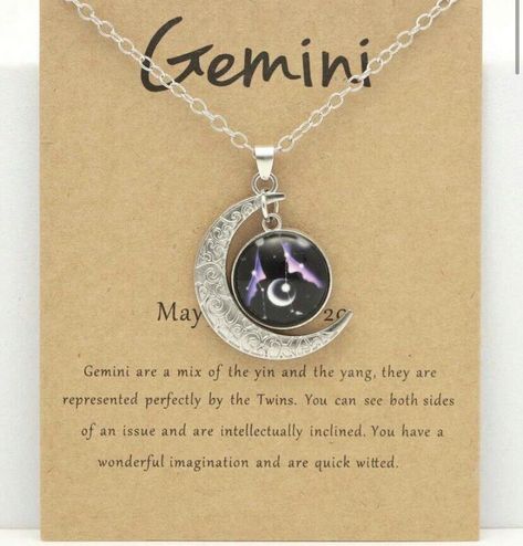 Gemini Zodiac Necklace in Silver, Zodiac Sign Necklace, Horoscope  | eBay Gemini Pendant Necklace, Gemini Pendant, Horoscope Necklace, Zodiac Sign Necklace, Necklace Star, Image Swag, Sign Necklace, Zodiac Necklace, Gemini Zodiac