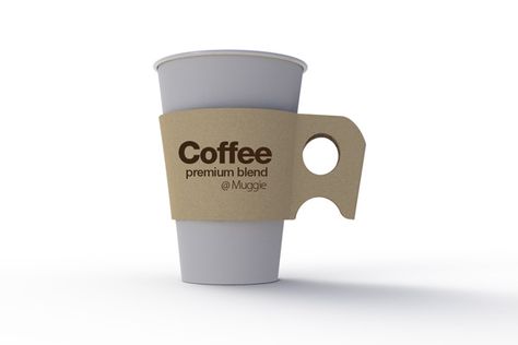 Easier to spill, easier to sue. Paper Cup Design, Coffee Bike, Coffee Cup Holder, Coffee Cup Sleeves, Paper Coffee Cup, Coffee Sleeve, Cup Sleeve, Coffee Shop Design, Cup Handles